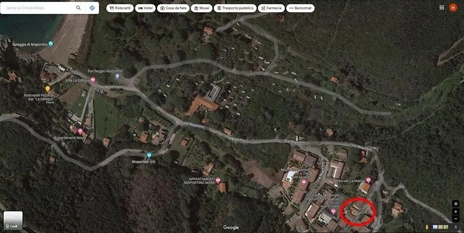 Nisportino, Elba. Bilocale Con Patio Vista Mare. Villa Casa Castagno 0*,
